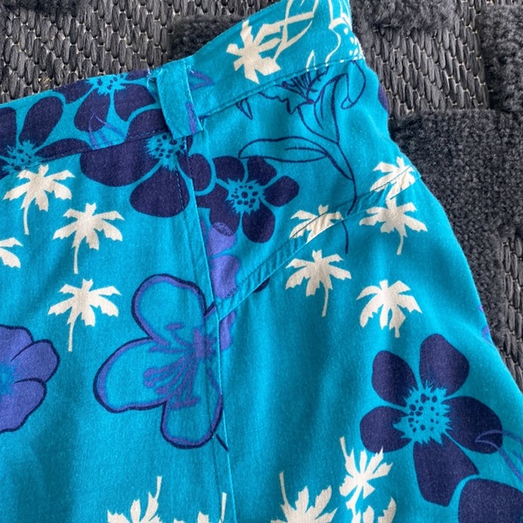 Vintage A-Line Hawaiian Flower Skirt| Sag Harbor - Picture 2 of 7